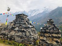 Mani walls and 6000 m peak