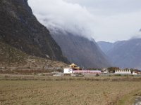 Finally, near the village of Lamagaon, we make out a brand new monastery and eight stupas