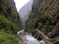 A very deeply incised river