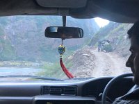 Then, we are in the Landcruiser which has been sent to pick us up and take us back to Kathmandu