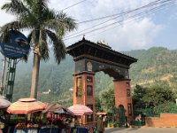On the road back to Kathmandu a cable car up to a temple
