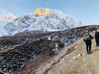 First light on the peaks