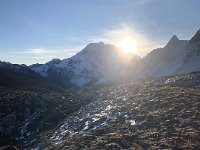 Finally the sun clears the ranges to the east