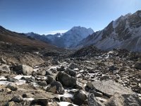 Yesterday we started at the foot of that distant mountain