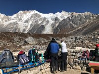 Rearranging the contents of our packs