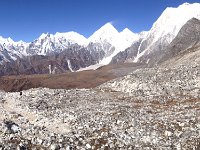 Less steep lower down