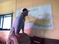 luckily there were maps in the shed which served as waiting room