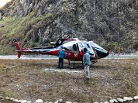 We meet our trekking team there, in this case Mingma who waits for the pilot to unload our bags