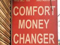 Money for comfort or comfort from money or what?
