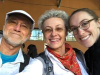 Selfie at the entrance to the domestic terminal