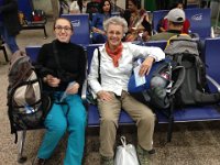 We waited in the terminal for at least an hour