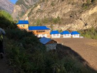 Much construction along this trekking route