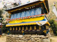 Prayer wheel emplacement