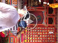 The central feature was the enormous prayer wheel