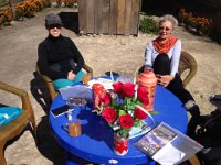 Chillin' though Christine is feeling "feisty" for the first time in a while