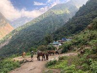 Approaching Lokpa, our destination for today