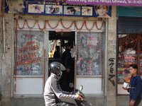 Greg spent some of his morning here getting a shave and hair cut