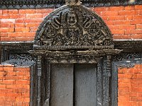 Carving Of Hanuman Dhoka on a door in Durbar Square