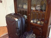 Greg started the journey from Montreux. Here is the packed up gear for both Christine and him, within the constraints of what the Nepalese porters can carry