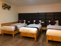 Our triple room at Nepal Cottage Resort in the middle of Thamel