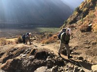 Now out of the shadow of the mountain, the sun was nice!