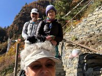 Down the stairs, now warmed up