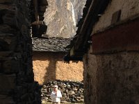 Christine and waterfall