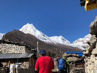 Manaslu towers above us