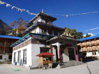 temple surrounded by monk housing
