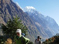 heading up the valley