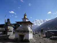 chorten in the middle of town