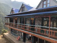 The rooms across from us, above the dining hall, said to be noisy