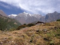 The mountains thousands of meters above us