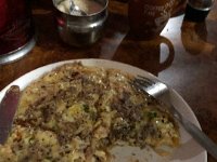 Mushroom cheese pizza!