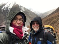 It was spitting snow