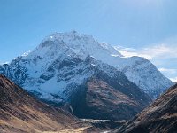 Samdo on its bench below us