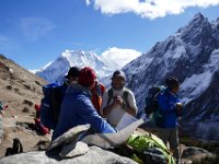 All the local guides confer