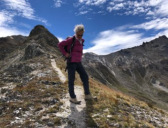 25 August Cret du Midi to Grimentz, Daniel and Marie