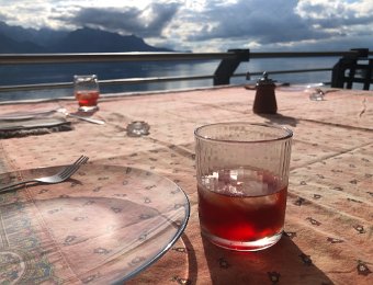 31 August Robin and Janice on Balcony