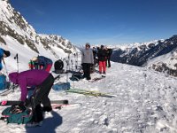 Switching out the gear for the descent