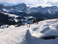 A nice empty trail down from Col de Bretaye