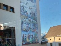Mural in Nax commemorating the Valais emigrants to Argentina in the mid 1800s