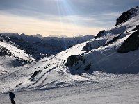 A track out away from the piste