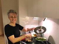 Meanwhile la cheffe in the kitchen