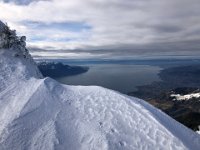 Looking down lake as the clouds move in