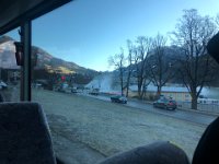 Snow-making for the Balloon Festival in Chateau d'Oex