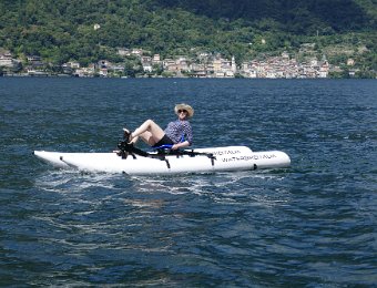 18 July Lago di Como, Water Bikes, Kitesurfing and Bellagio