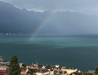 22 July Lake and Clouds