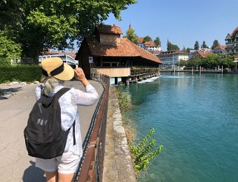 30 July Boats on Thoune and Brienz Lakes