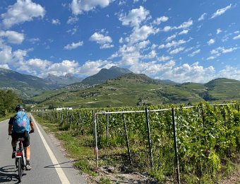 11 August Bike Ride Sion to Chamoson